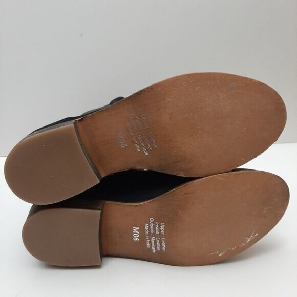 REBELS Mixed Media Short Boots Soft Genuine Leather Modern Black Sz 6 M - Picture 14 of 16